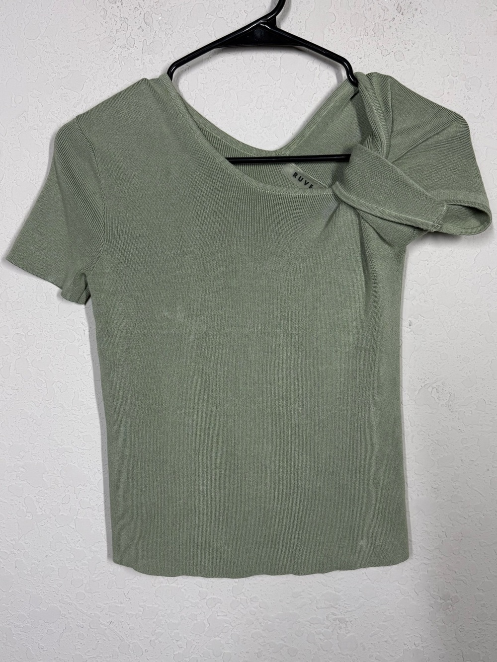 Ruve Off The Shoulder Ribbed Top Sz One Size